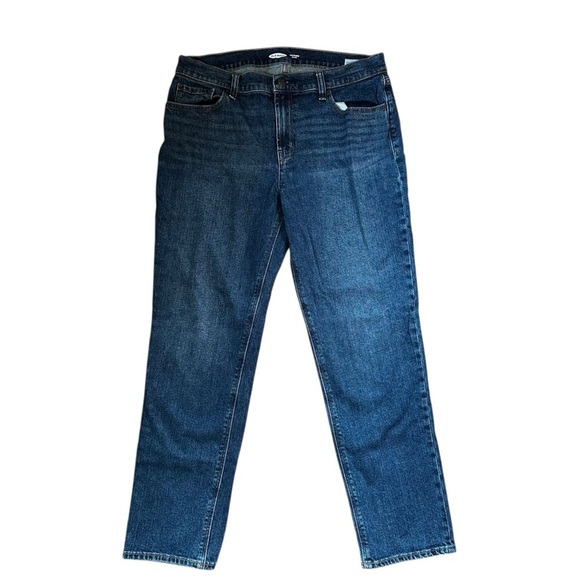 Old Navy Mid-Rise Boyfriend Jeans Medium-Dark Wash Sz 6 - Picture 1 of 6